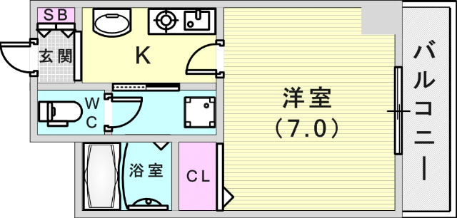 6階の間取り図