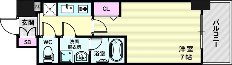 7階の間取り図
