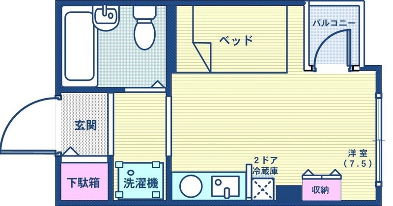 単身の方向けのお部屋