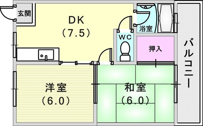 使いやすい間取りです。