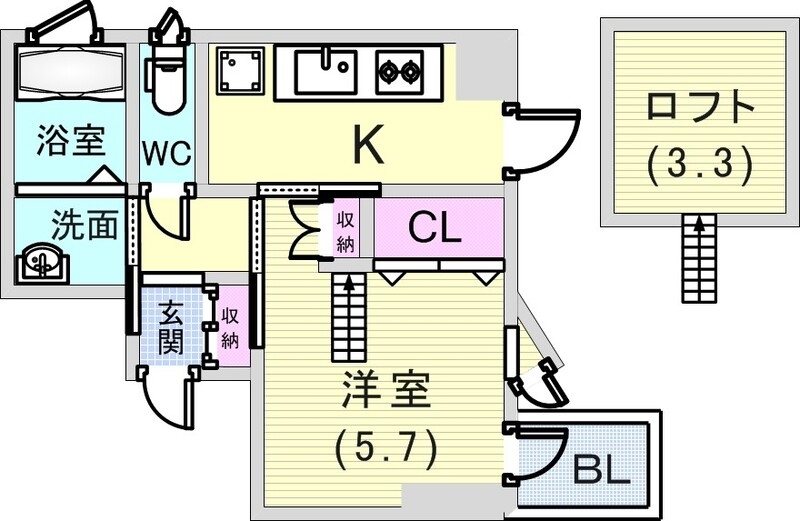 一度は住みたいロフト付き
