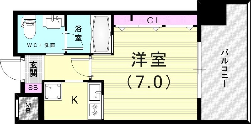 1K（２５.３６平米）デザイナーズ・２口ガスコンロ・グリル