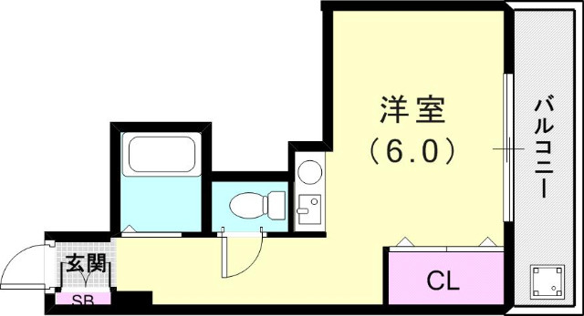 1R（20.52平米）エアコン・IHコンロ・靴箱