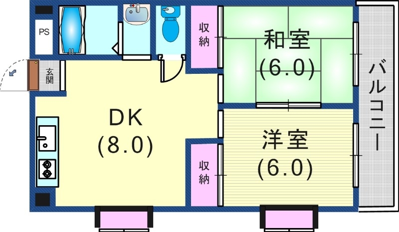 使いやすい間取りです。