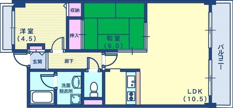4階の間取り図