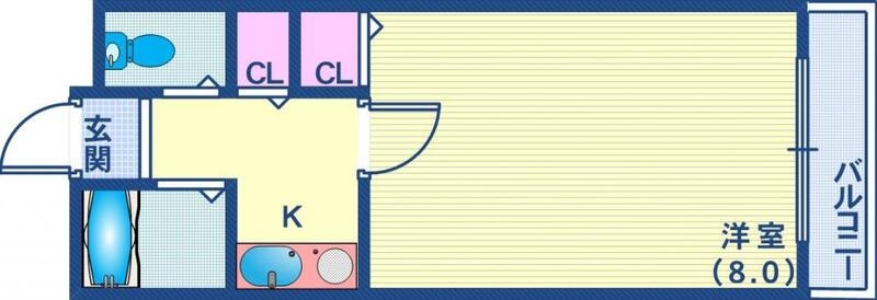 灘駅徒歩圏内。オートロック。セパレートタイプ