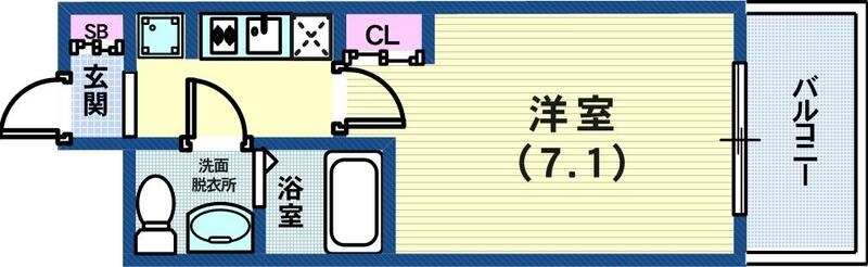 6階の間取り図