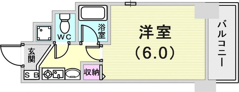 一人暮らし向けの1Kの間取り