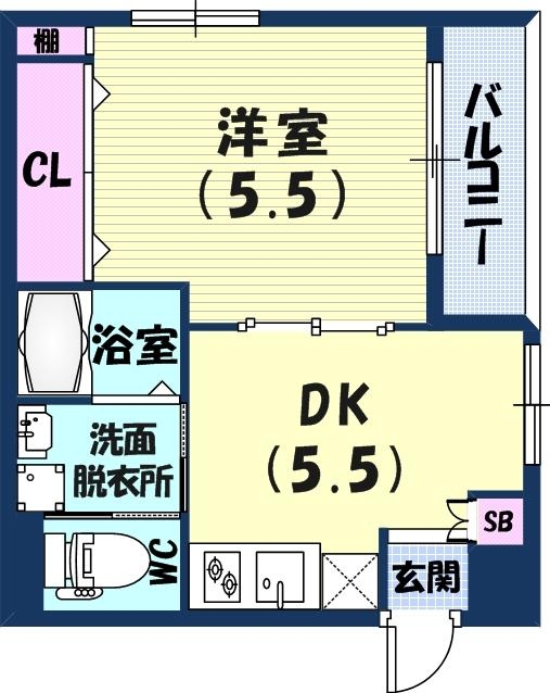 1階の間取り図