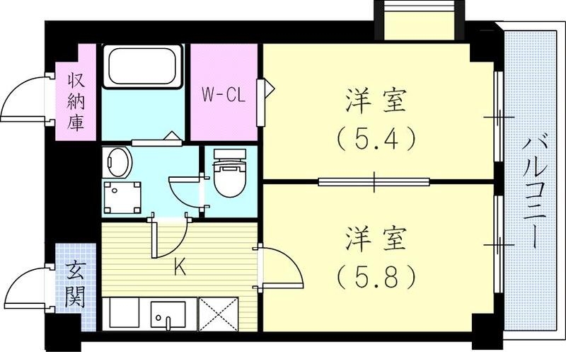 2階の間取り図