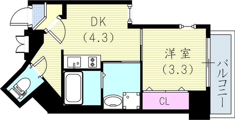 4階の間取り図