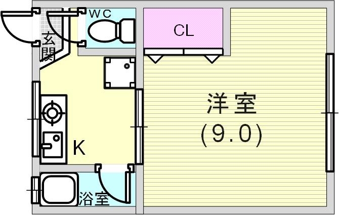 シンプルな間取りです。
