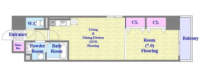 ひとつひとつのお部屋が、ゆとりのある間取りになってます。