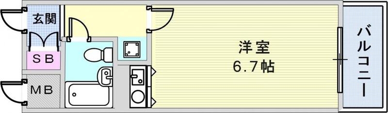 6階の間取り図