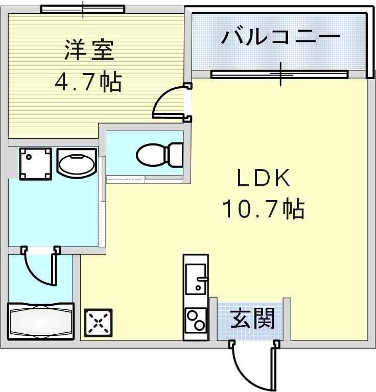使いやすい人気の1ＬＤＫ