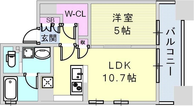 8階の間取り図