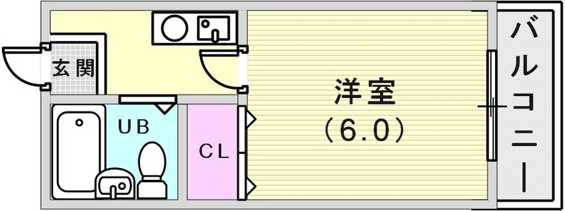 ユニットバスの1Kタイプ