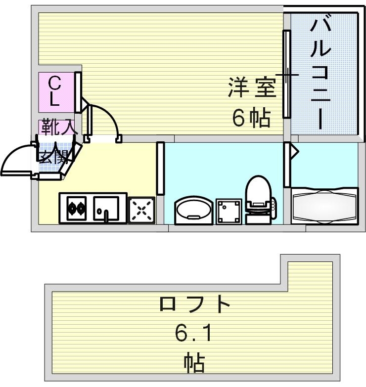 2階の間取り図