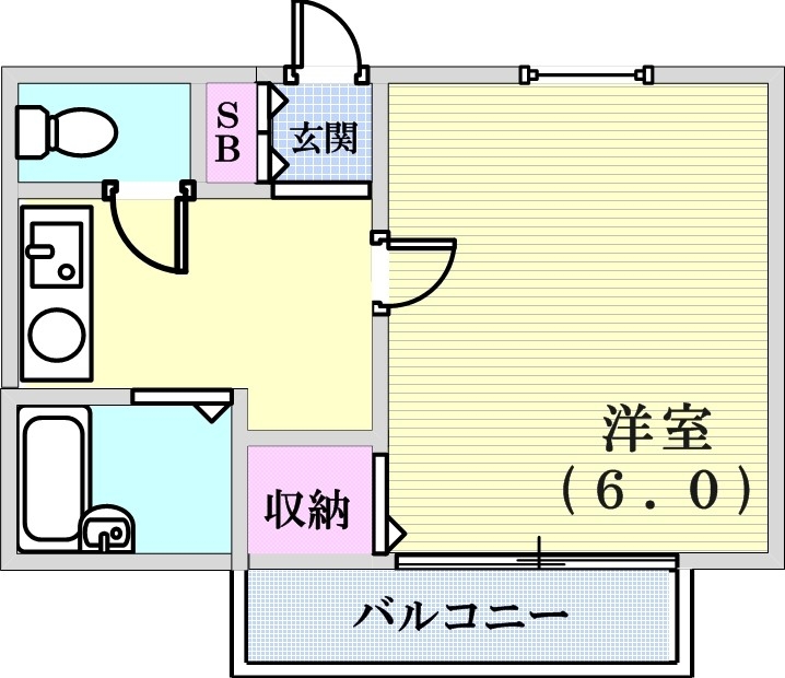 2階の間取り図