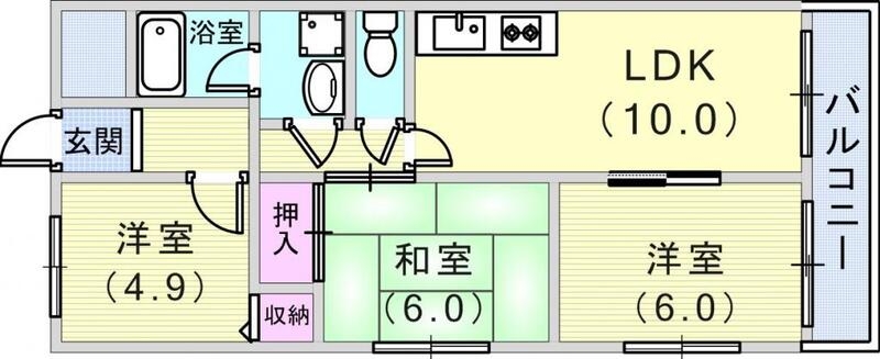 1階の間取り図