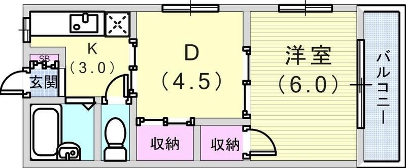 1階の間取り図