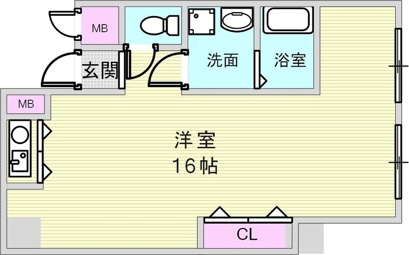 1階の間取り図