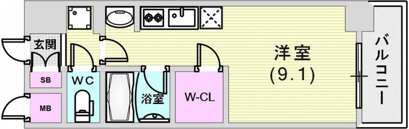 5階の間取り図