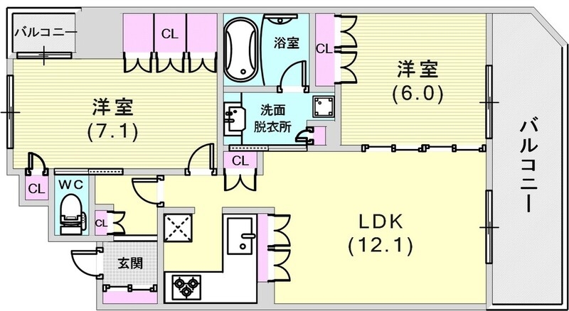 3階の間取り図