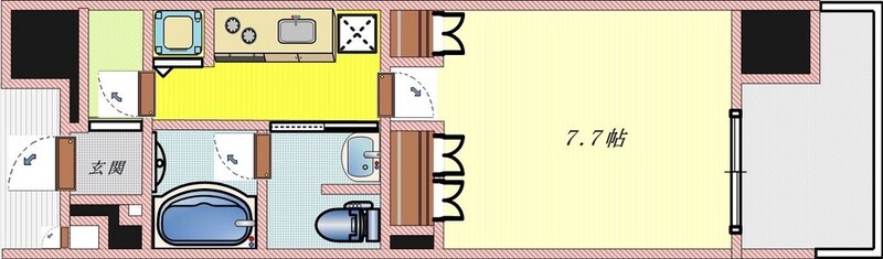 独立性の高い間取りでプライバシーも確保できます