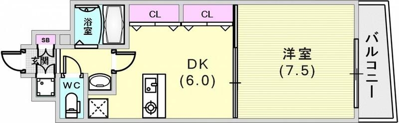 8階の間取り図