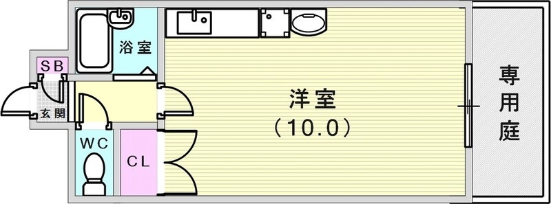 洋室も10帖でものすごく広いです