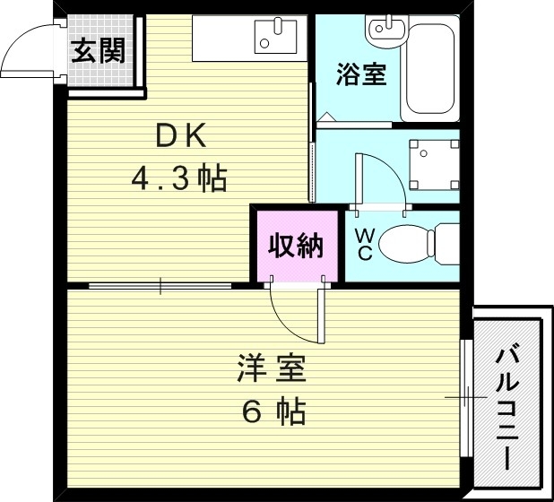 1階の間取り図