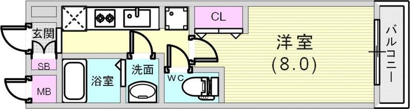 広めのお部屋ですよ。