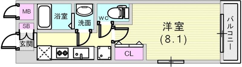 広いお部屋ですね。