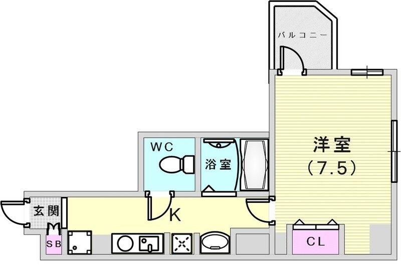 4階の間取り図