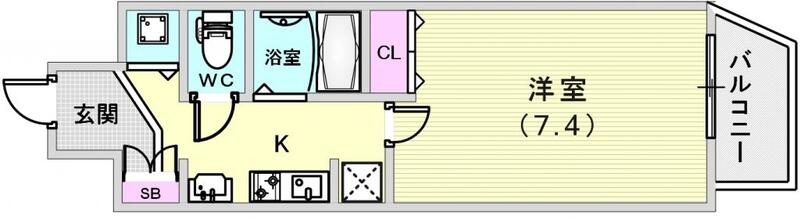 8階の間取り図