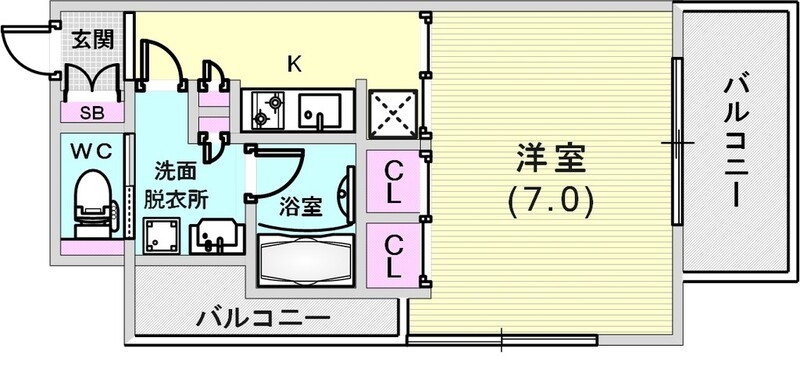 9階の間取り図