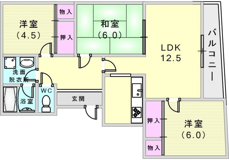 4階の間取り図