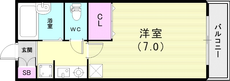 単身向けの物件です