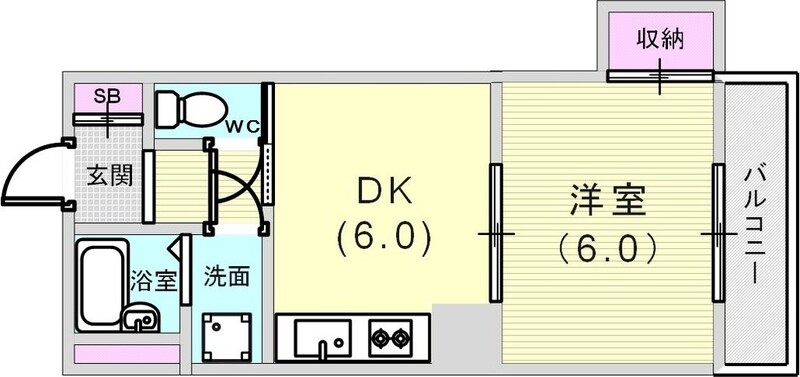 4階の間取り図