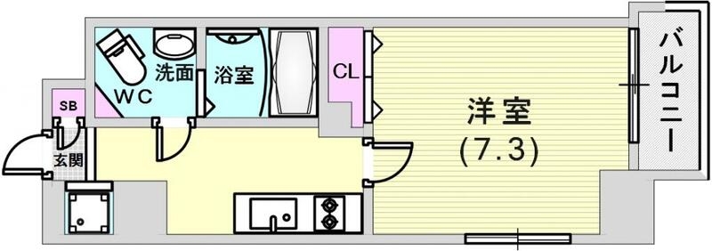 8階の間取り図