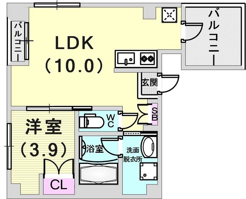 使いやすい１ＬＤＫになります。