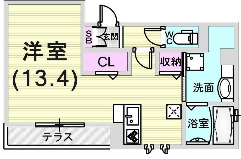 広々としたお部屋です。