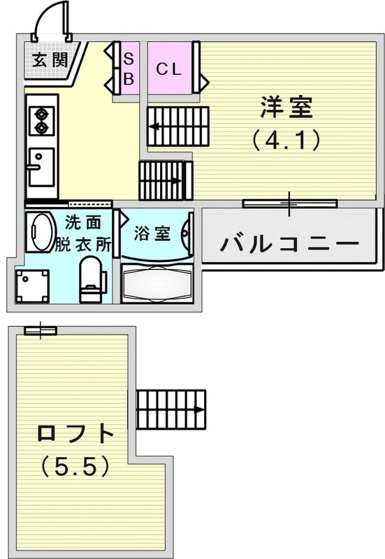 人気のロフト付きです
