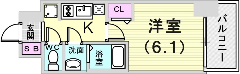 使いやすい間取りです。