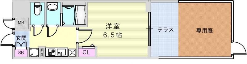 使いやすい1kの間取りです。