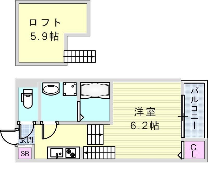 ロフト付きの新築物件です