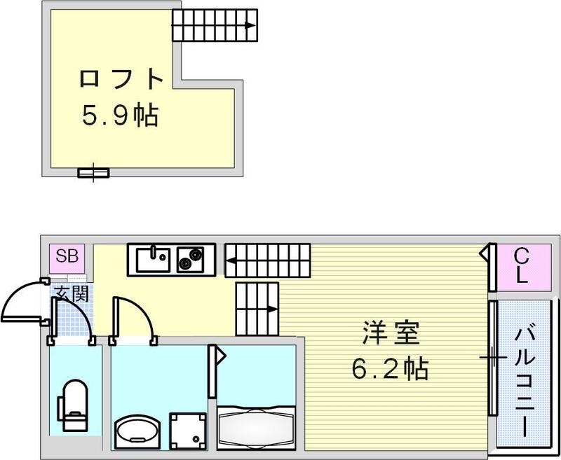 ロフト付きの新築物件です