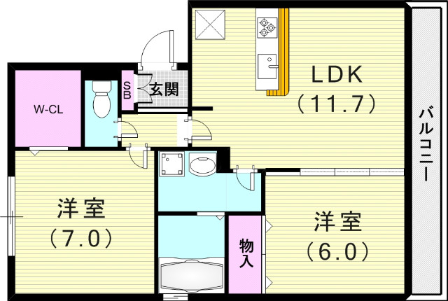 3階の間取り図