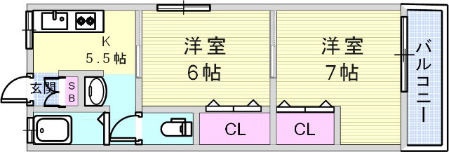 3階の間取り図